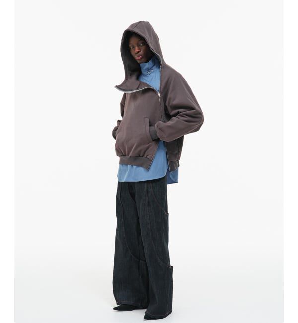 JOINT WORKS「GOAT ESSENCE / ゴートエッセンス CURVED-ZIP HOODIE」|パーカー|