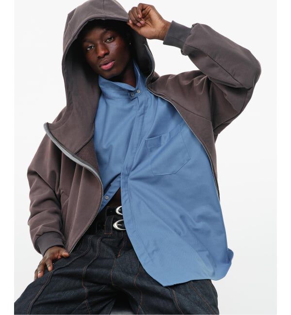 JOINT WORKS「GOAT ESSENCE / ゴートエッセンス CURVED-ZIP HOODIE」|パーカー|