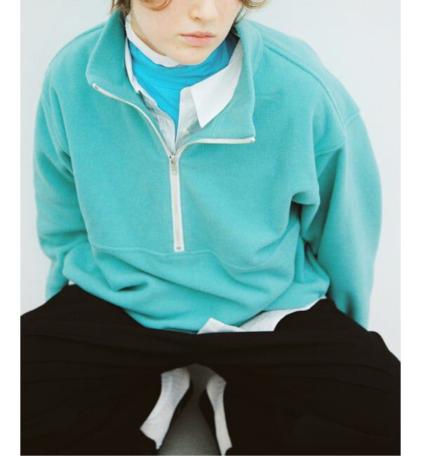 SLOBE IENA「《予約》Plus by ONIT/オニット SLOBE別注 フリースハーフジップブルゾン 26AW-SL02」|その他|グリーン