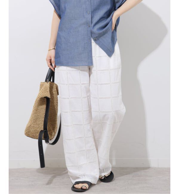 JOURNAL STANDARD relume「スクエアエンブロイダリーパンツ」|スラックス|