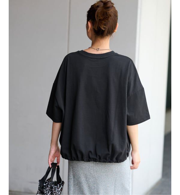 JOURNAL STANDARD relume「《追加3》ギャザーヘムショートスリーブTシャツ」|Tシャツ・カットソー|