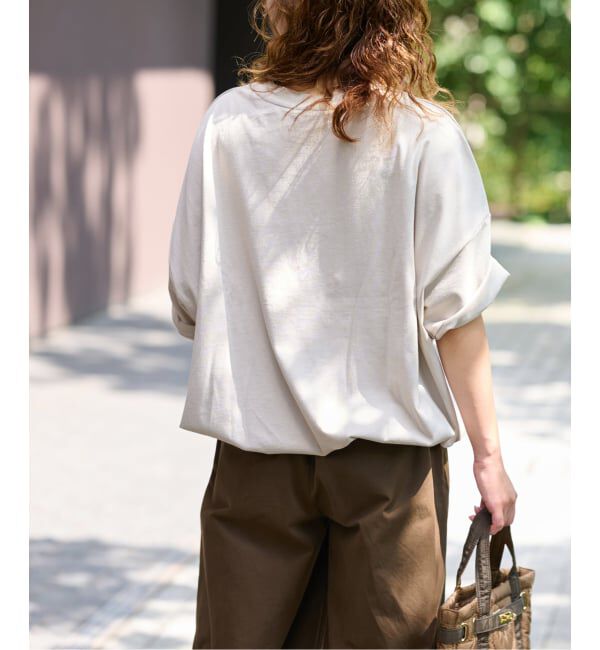 JOURNAL STANDARD relume「《追加3》ギャザーヘムショートスリーブTシャツ」|Tシャツ・カットソー|