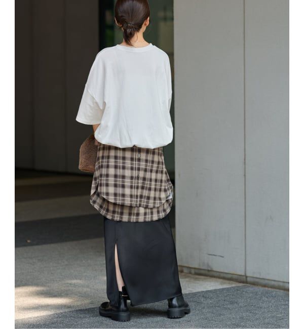 JOURNAL STANDARD relume「《追加3》ギャザーヘムショートスリーブTシャツ」|Tシャツ・カットソー|