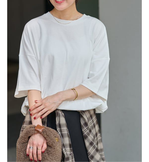 JOURNAL STANDARD relume「《追加3》ギャザーヘムショートスリーブTシャツ」|Tシャツ・カットソー|