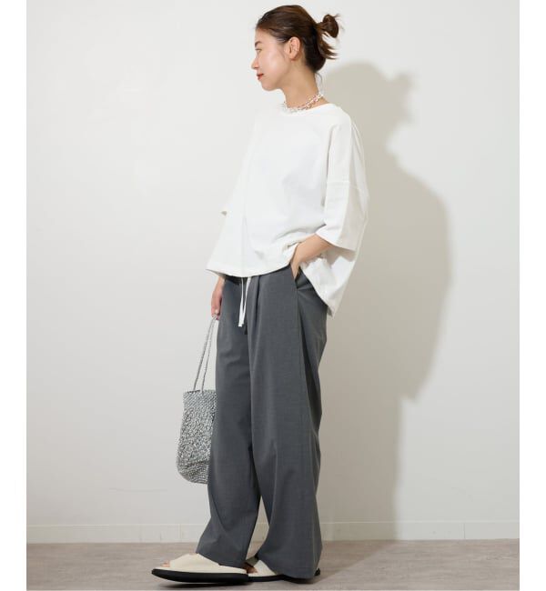 JOURNAL STANDARD relume「《追加3》ギャザーヘムショートスリーブTシャツ」|Tシャツ・カットソー|