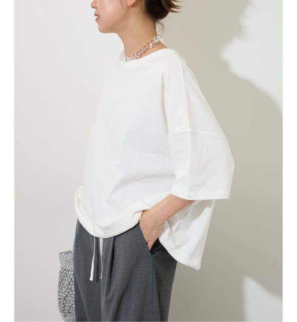 JOURNAL STANDARD relume「《追加3》ギャザーヘムショートスリーブTシャツ」|Tシャツ・カットソー|