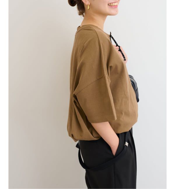 JOURNAL STANDARD relume「《追加3》ギャザーヘムショートスリーブTシャツ」|Tシャツ・カットソー|