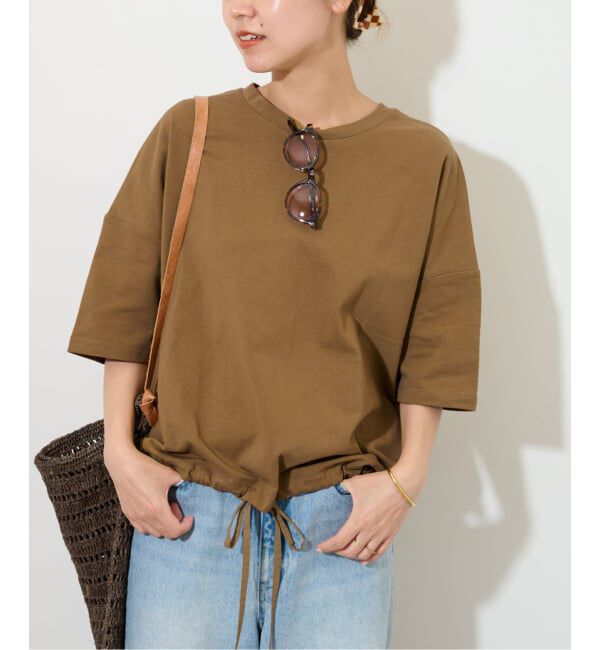 JOURNAL STANDARD relume「《追加3》ギャザーヘムショートスリーブTシャツ」|Tシャツ・カットソー|