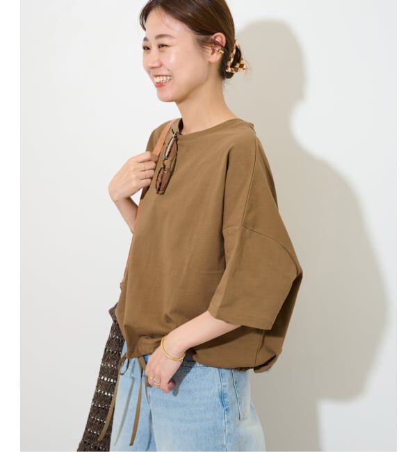 JOURNAL STANDARD relume「《追加3》ギャザーヘムショートスリーブTシャツ」|Tシャツ・カットソー|