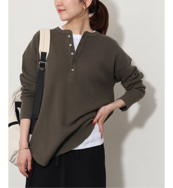 JOURNAL STANDARD relume「【Hanes&times;relume】別注Newワッフルヘンリーネックプルオーバー」|Tシャツ・カットソー|