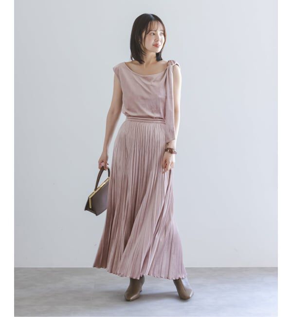 NOBLE「《セットアップ対応》クラッシュベロアドレープトップス」|Tシャツ・カットソー|