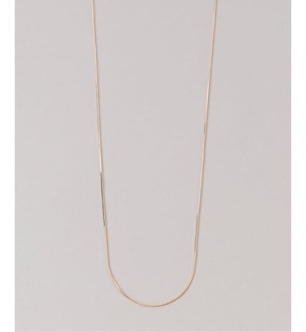 Lilas by Spick&Span「コンパクトチェーン38cmネックレス K10」|ネックレス|