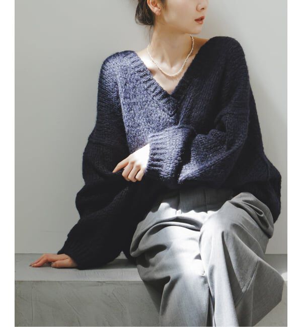 NOBLE「《追加予約・別注》TRICOTS JEAN MARC/トリコットジーンマルク 2WAYボリュームニット」|ニット・セーター|