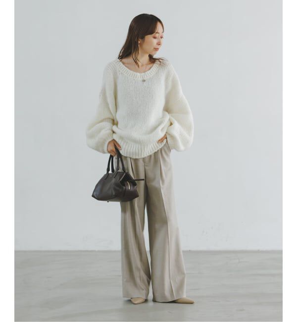 NOBLE「《追加予約・別注》TRICOTS JEAN MARC/トリコットジーンマルク 2WAYボリュームニット」|ニット・セーター|