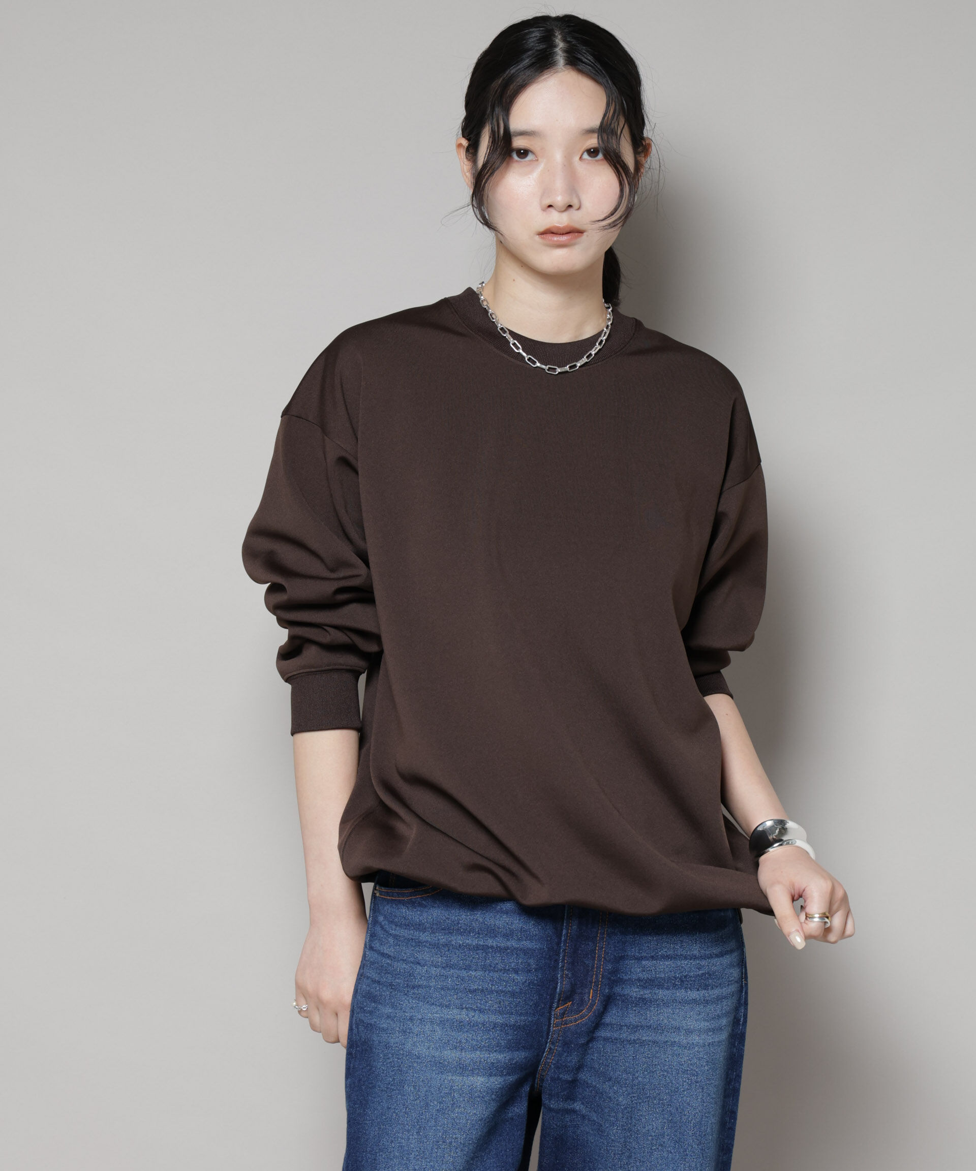 nano･universe「「MC」coveross(R)フリースボンディングクルーネック(セットアップ可)」|Tシャツ・カットソー|