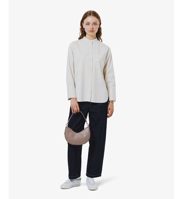 LACOSTE「ロングカフススタンドカラーシャツ」|シャツ・ブラウス|