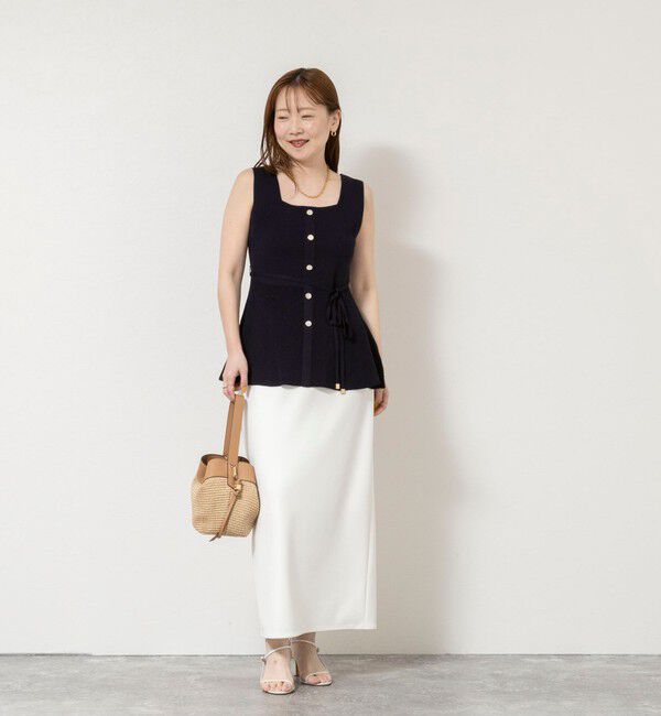 NOLLEY'S sophi「《手洗い可能》【TORRAZZO DONNA/トラッゾドンナ】2way Square Neck Knit ブラウス」|ニット・セーター|