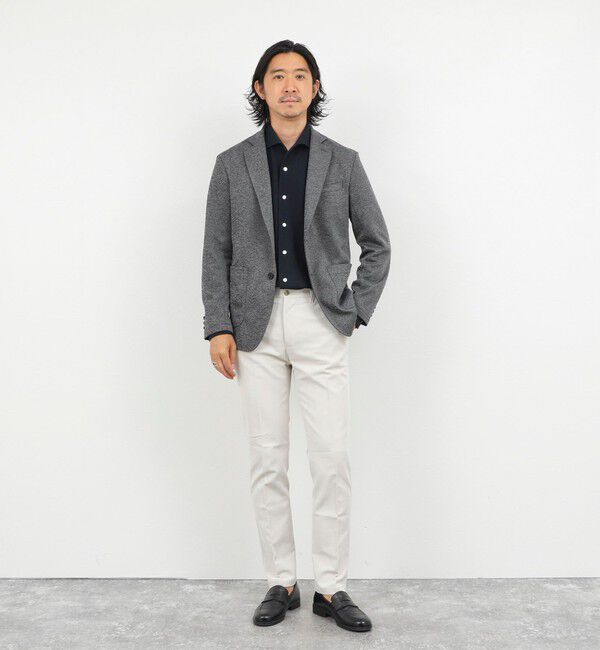 NOLLEY'S goodman「《ビジカジ対応》ケーブルニットシャツ イタリアンカラー 26AW」|シャツ・ブラウス|