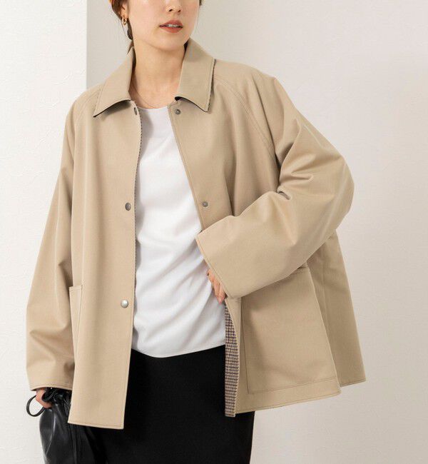 NOLLEY'S「【TICCA/ティッカ】リバーシブルショートコート」|ダッフルコート|ブラウンベージュ系1