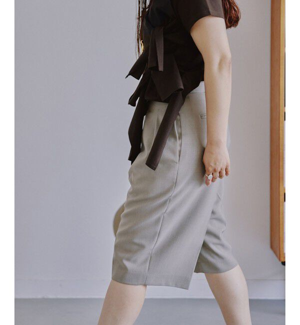 ADAM ET ROPE'「 【EMOELLE】ハーフパンツ」|チノ|