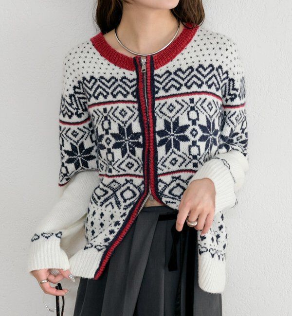  「ノルディックカーディガン」|カーディガン|アイボリー