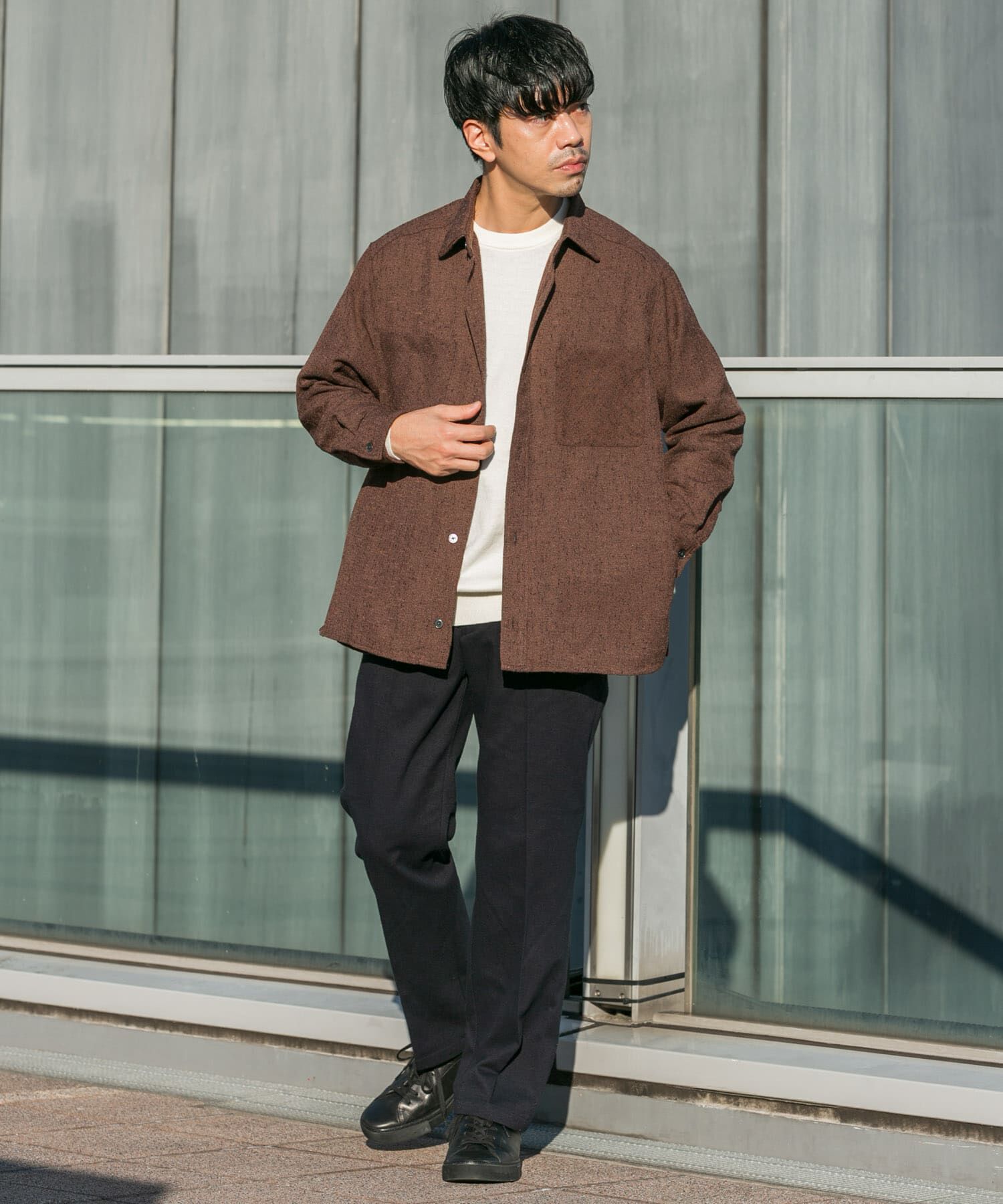 URBAN RESEARCH ROSSO「『蓄熱 / XLサイズあり』アーバンリラックスサーモライトネルスラックス」|スラックス|
