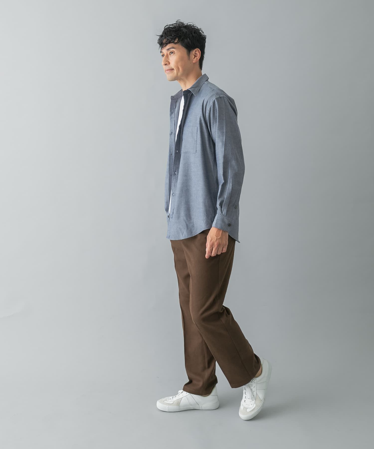 URBAN RESEARCH ROSSO「『蓄熱 / XLサイズあり』アーバンリラックスサーモライトネルスラックス」|スラックス|