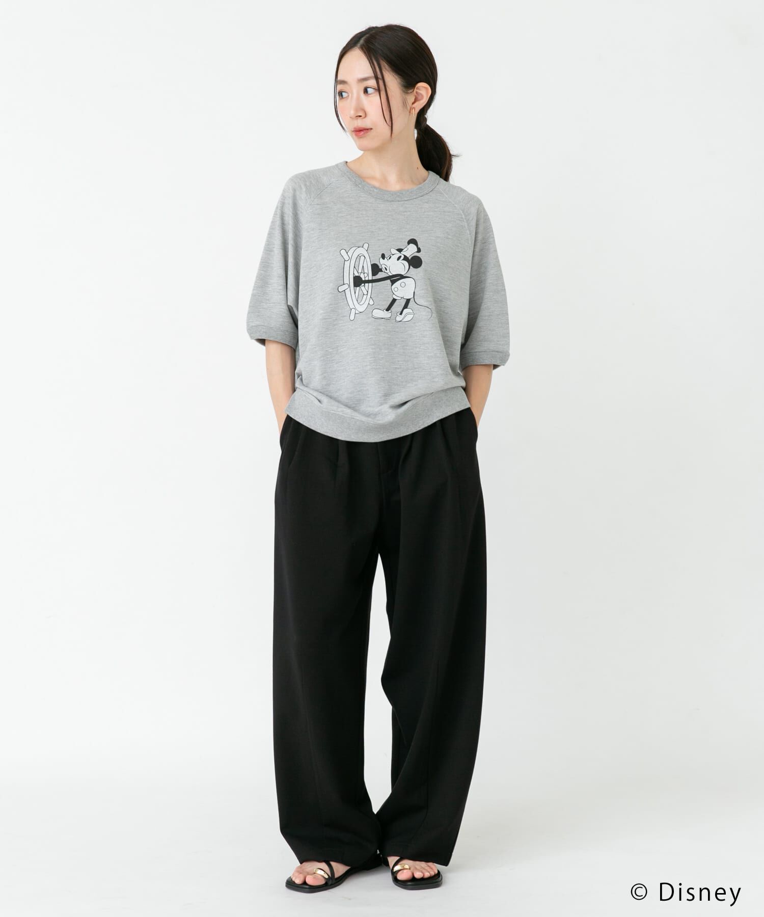 URBAN RESEARCH DOORS「別注/Disney/半袖スウェット」|シャツ・ブラウス|