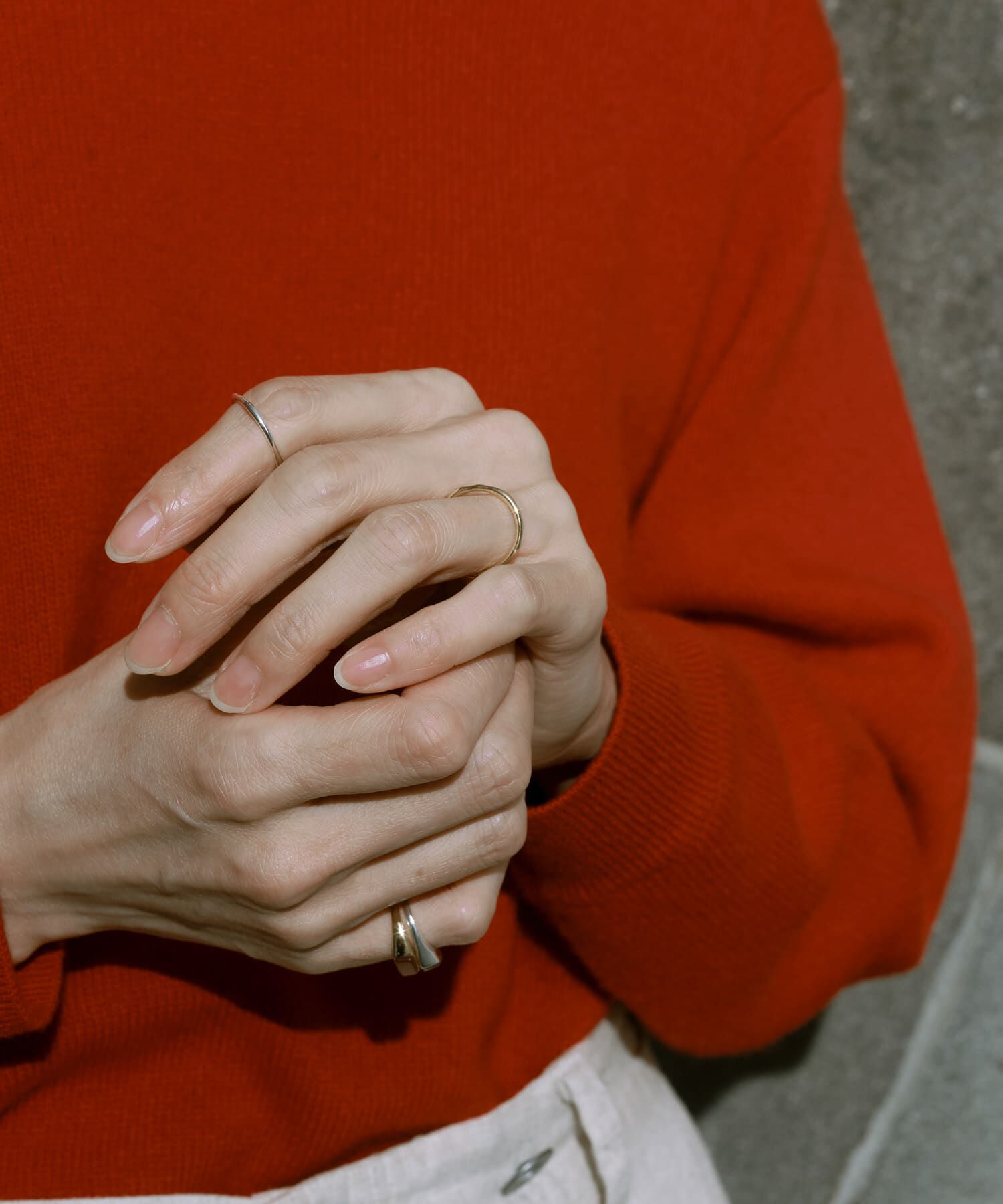SMELLY「SMELLY so&rsquo;　textured minimal ring」|リング|