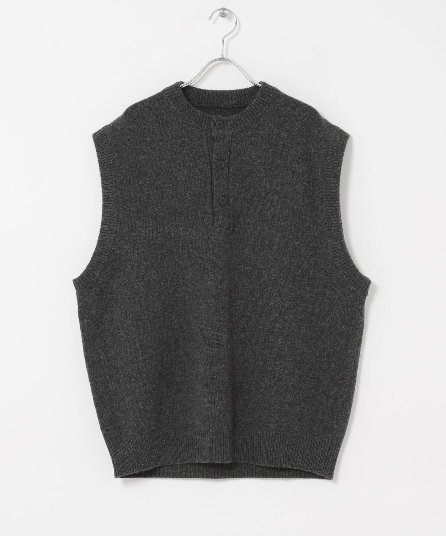 URBAN RESEARCH DOORS「Lamb Wool Knit Vest」|ベスト・ジレ|