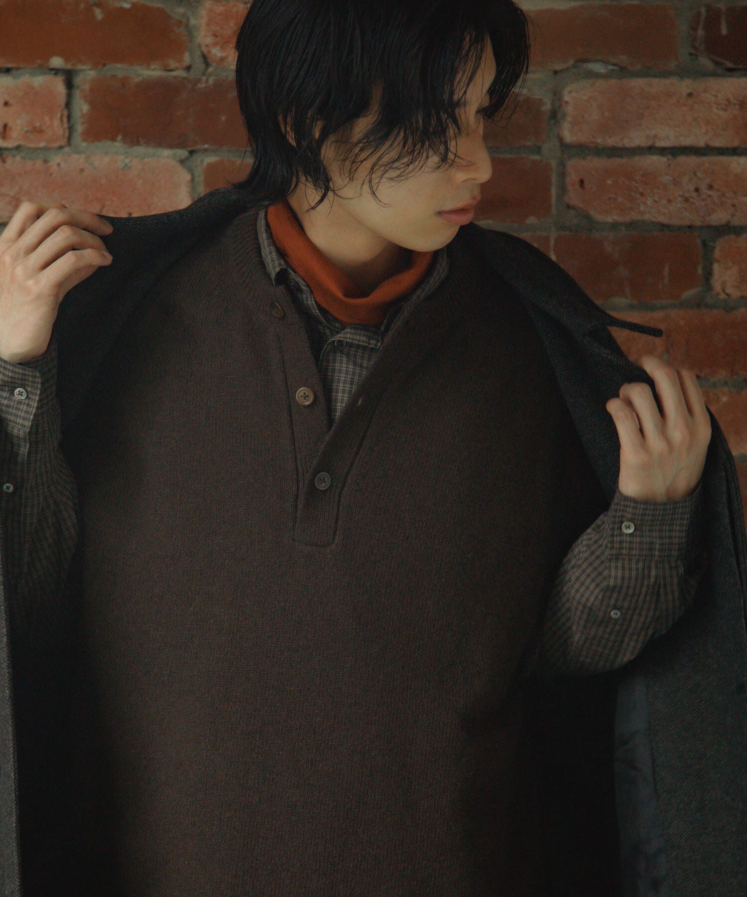 URBAN RESEARCH DOORS「Lamb Wool Knit Vest」|ベスト・ジレ|