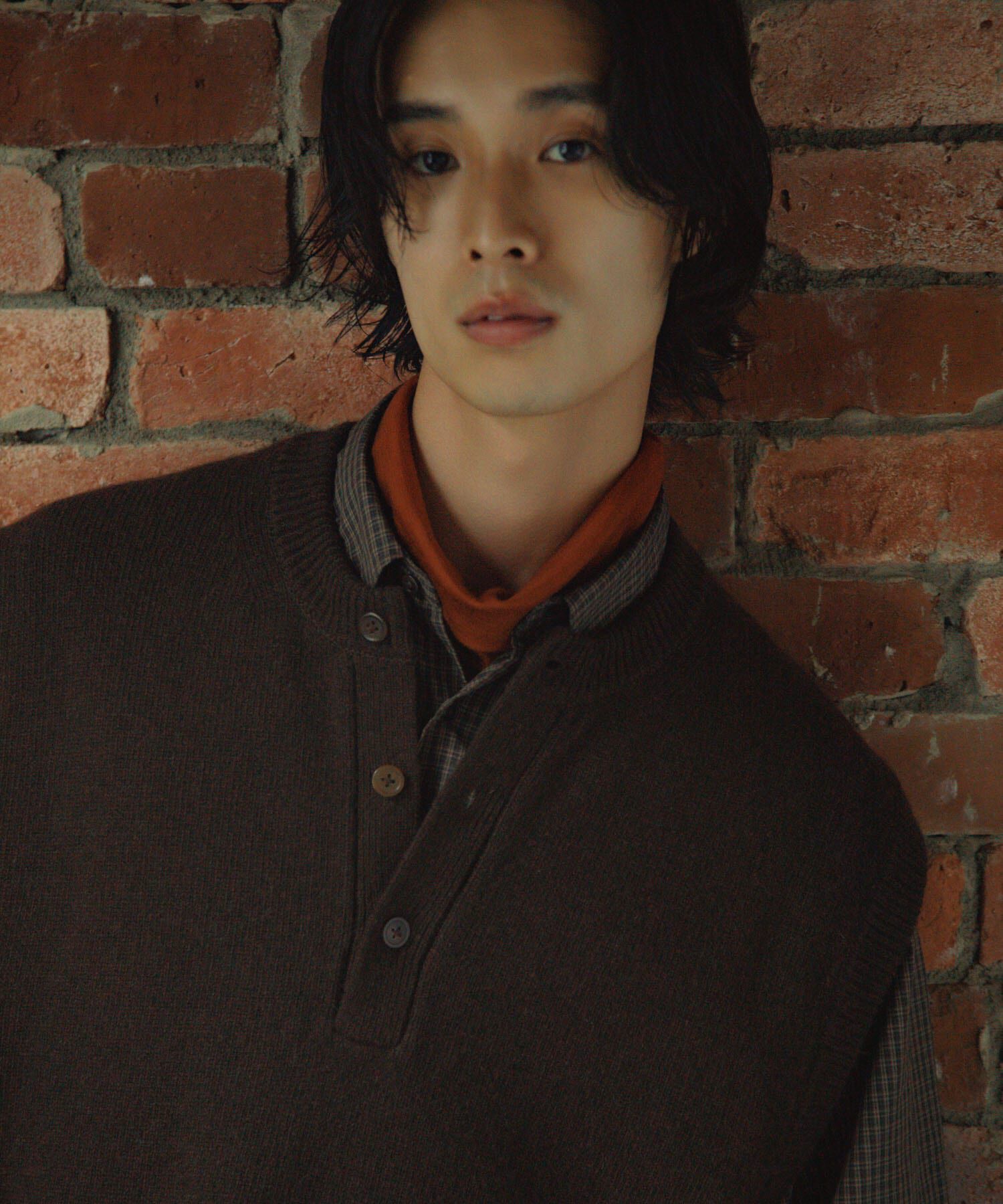 URBAN RESEARCH DOORS「Lamb Wool Knit Vest」|ベスト・ジレ|