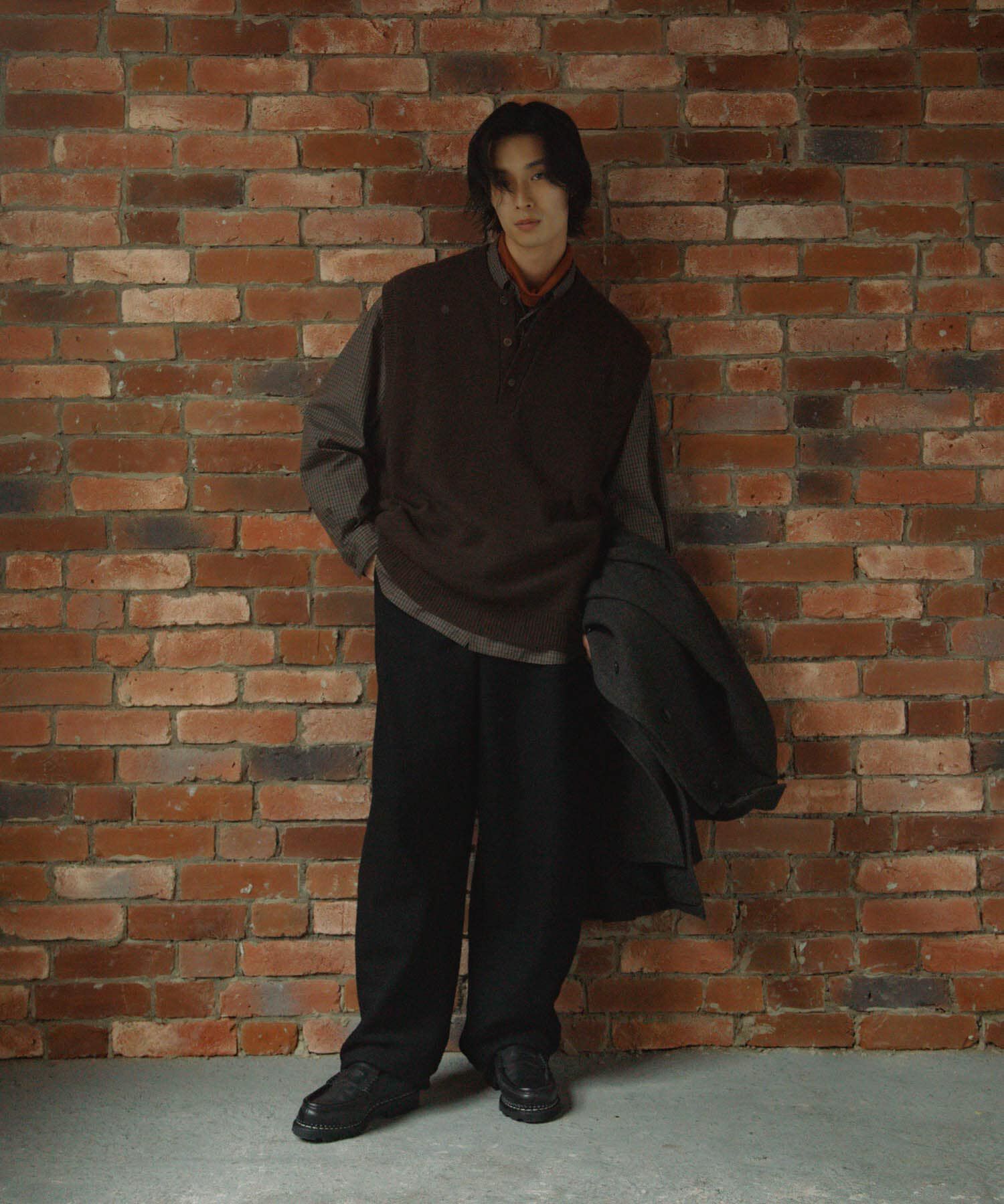 URBAN RESEARCH DOORS「Lamb Wool Knit Vest」|ベスト・ジレ|