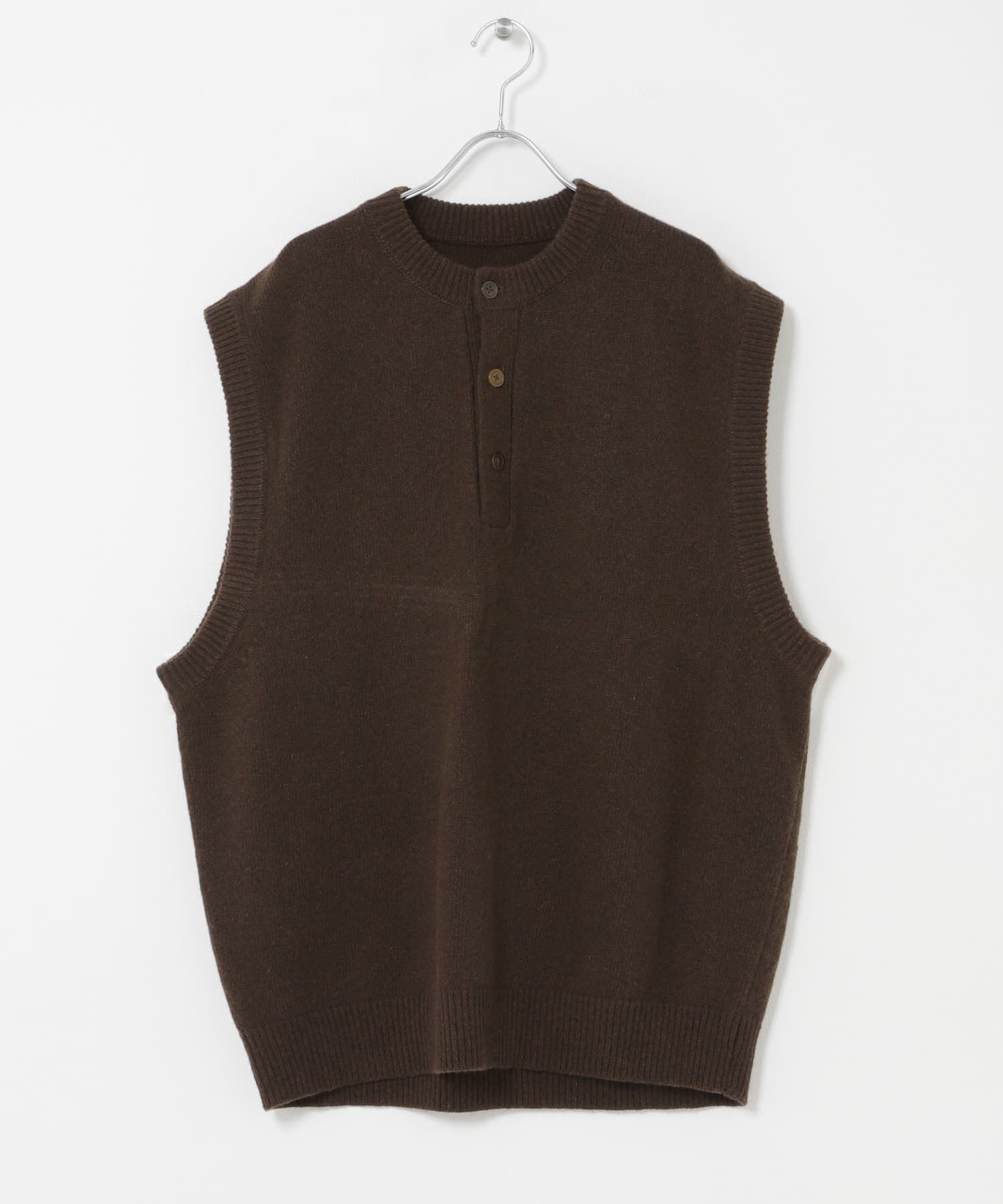 URBAN RESEARCH DOORS「Lamb Wool Knit Vest」|ベスト・ジレ|