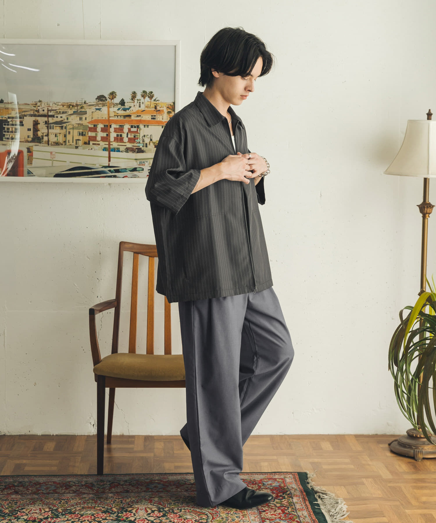 SENSE OF PLACE by URBAN RESEARCH「ダブルタックワイドテーパードスラックス」|その他|