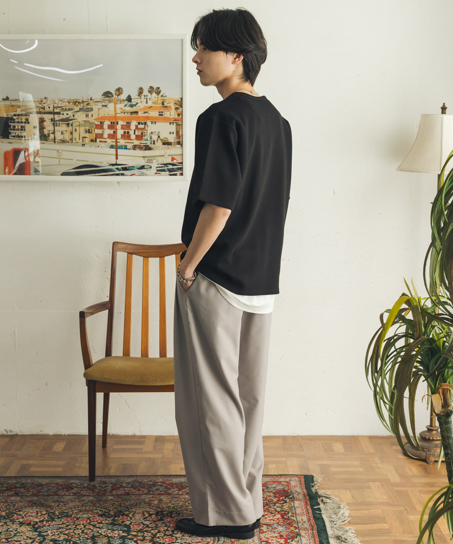 SENSE OF PLACE by URBAN RESEARCH「ダブルタックワイドテーパードスラックス」|その他|