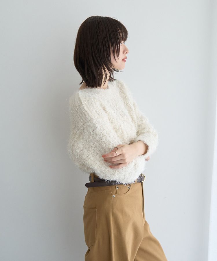 YECCA VECCA「フェザーモールニット」|ニット・セーター|