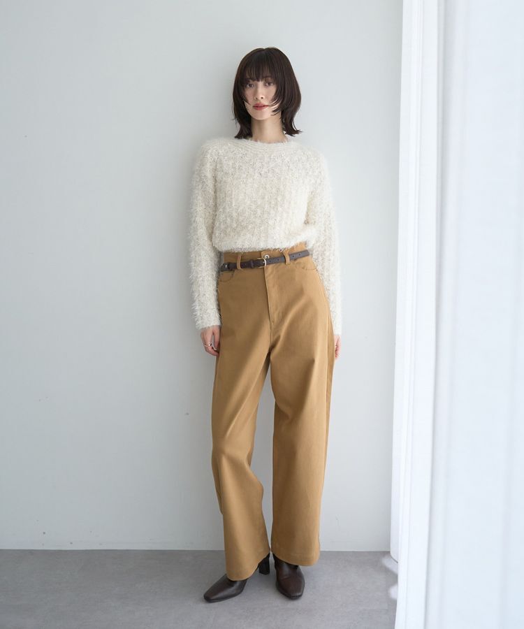 YECCA VECCA「フェザーモールニット」|ニット・セーター|