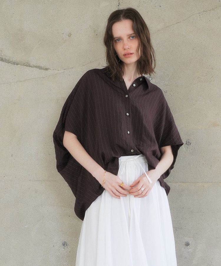 YECCA VECCA「【セットアップ可能】ストライプ柄シャツ」|シャツ・ブラウス|