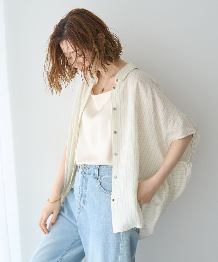 YECCA VECCA「【セットアップ可能】ストライプ柄シャツ」|シャツ・ブラウス|