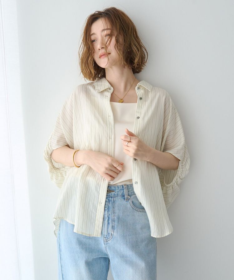 YECCA VECCA「【セットアップ可能】ストライプ柄シャツ」|シャツ・ブラウス|