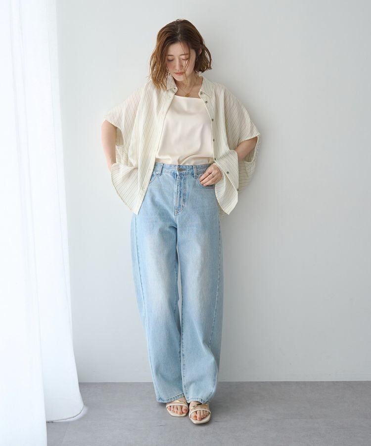YECCA VECCA「【セットアップ可能】ストライプ柄シャツ」|シャツ・ブラウス|