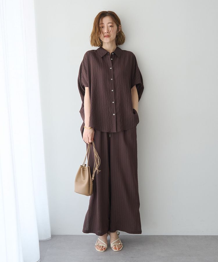 YECCA VECCA「【セットアップ可能】ストライプ柄シャツ」|シャツ・ブラウス|