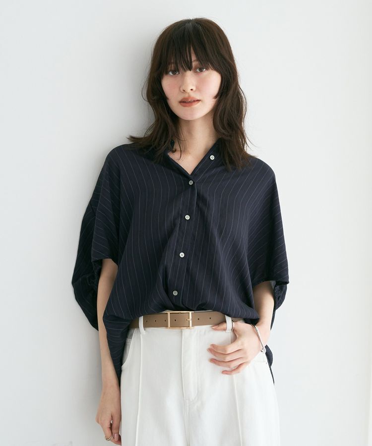 YECCA VECCA「【セットアップ可能】ストライプ柄シャツ」|シャツ・ブラウス|