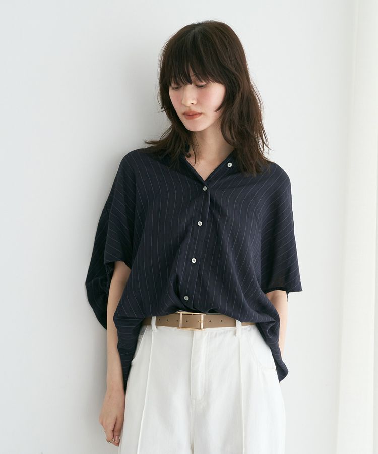 YECCA VECCA「【セットアップ可能】ストライプ柄シャツ」|シャツ・ブラウス|