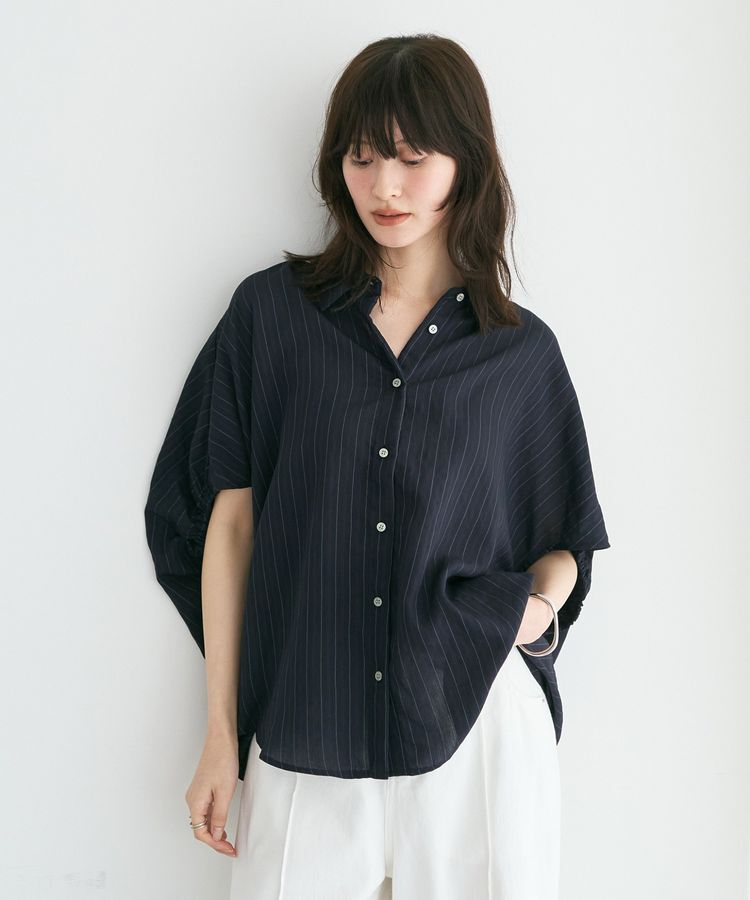 YECCA VECCA「【セットアップ可能】ストライプ柄シャツ」|シャツ・ブラウス|