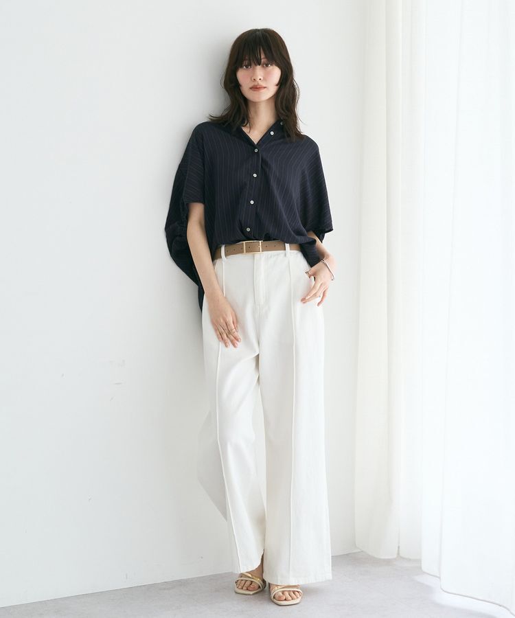 YECCA VECCA「【セットアップ可能】ストライプ柄シャツ」|シャツ・ブラウス|
