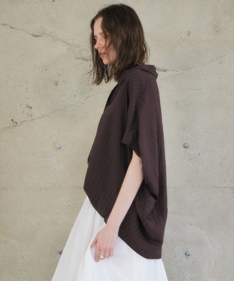 YECCA VECCA「【セットアップ可能】ストライプ柄シャツ」|シャツ・ブラウス|