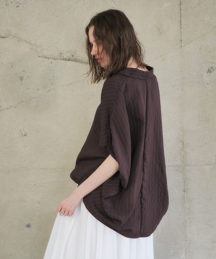 YECCA VECCA「【セットアップ可能】ストライプ柄シャツ」|シャツ・ブラウス|
