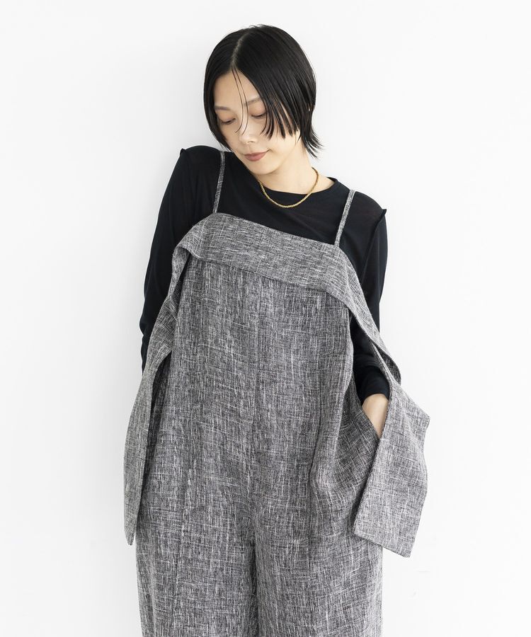 GARAGE OF GOOD CLOTHING「メランジツイードオールインワン」|オールインワン|